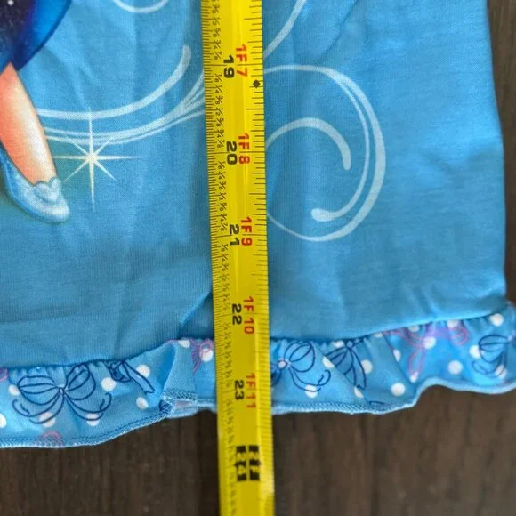 Disney Store Cinderella Princes Nightshirt Nightgown Girls Blue Pink Castle 4 4T